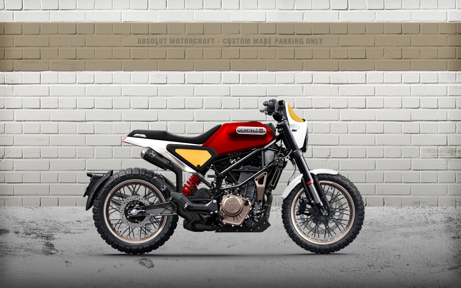 husqvarna svartpilen 401 custom tracker enduro tribute scrambler barcelona 02
