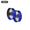 llantas de radios yamaha mt09 xsr900 alpina raggi sp custom bicolor supermoto supermotard aro azul negro radios negros bujes negros 01