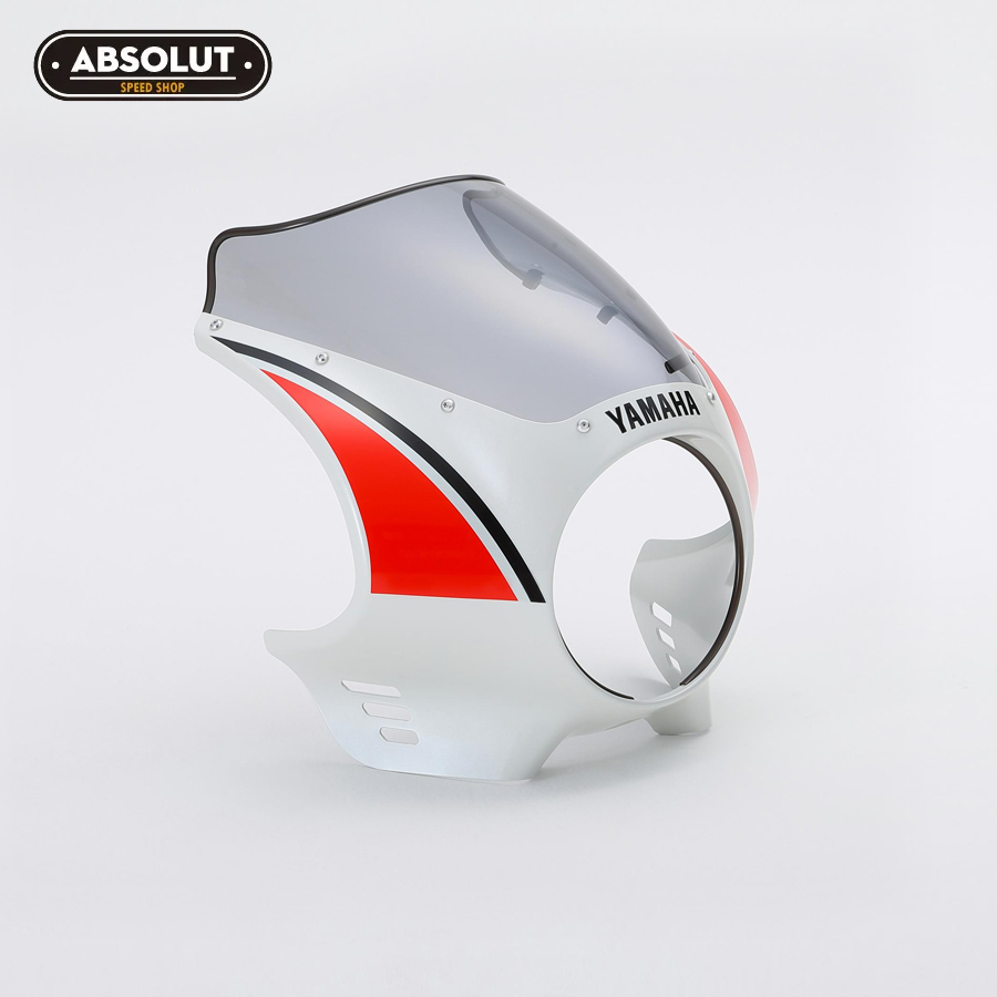 cupula mini carenado yamaha xsr900 2023 2024 blanco rojo cupula mini carenado yamaha xsr900 2023 2024 blanco rojo